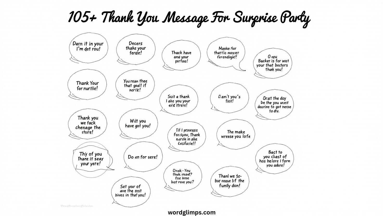 Thank You Message For Surprise Party