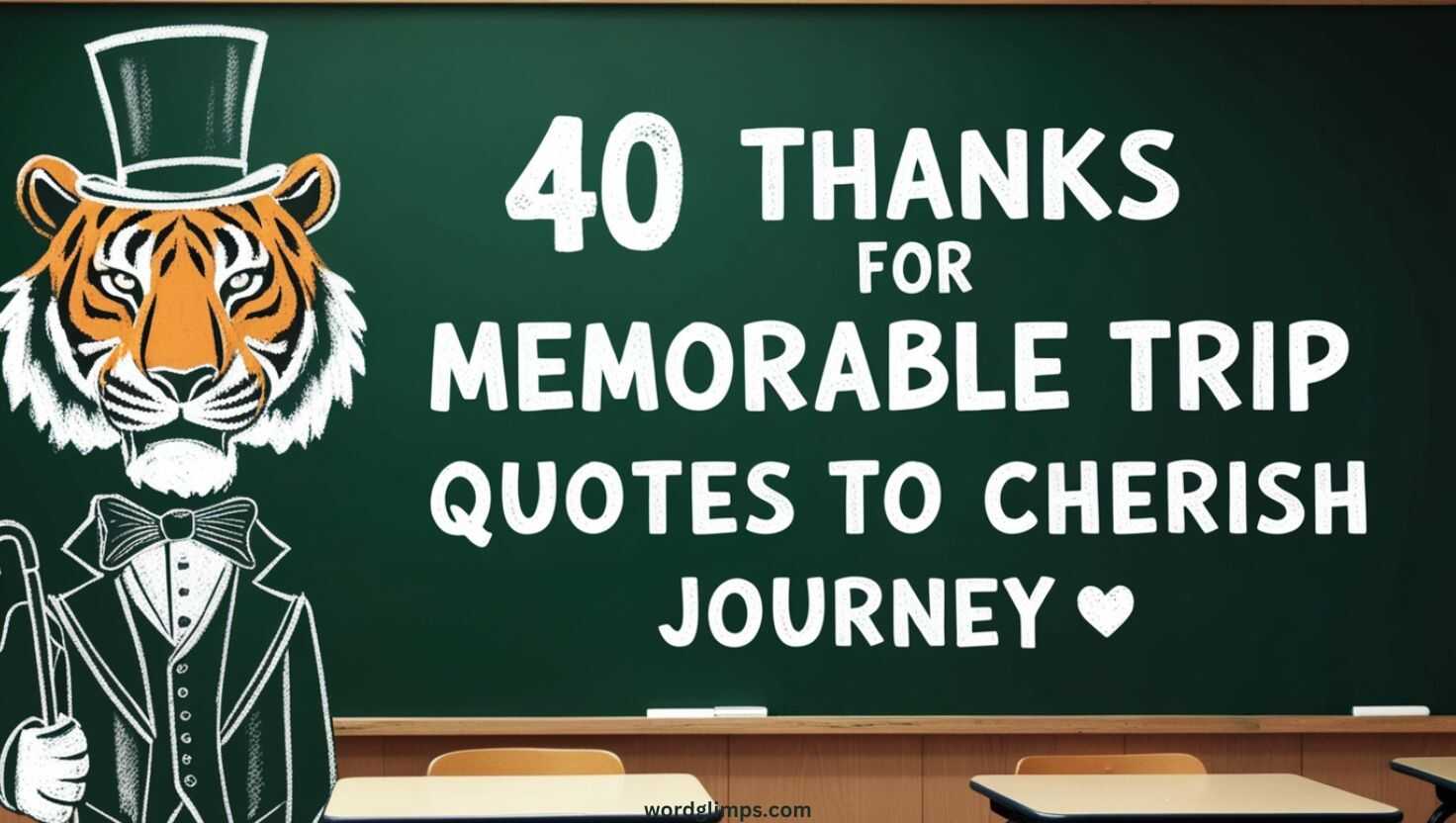 40 Thanks for Memorable Trip Quotes to Cherish Journey 🌍✨